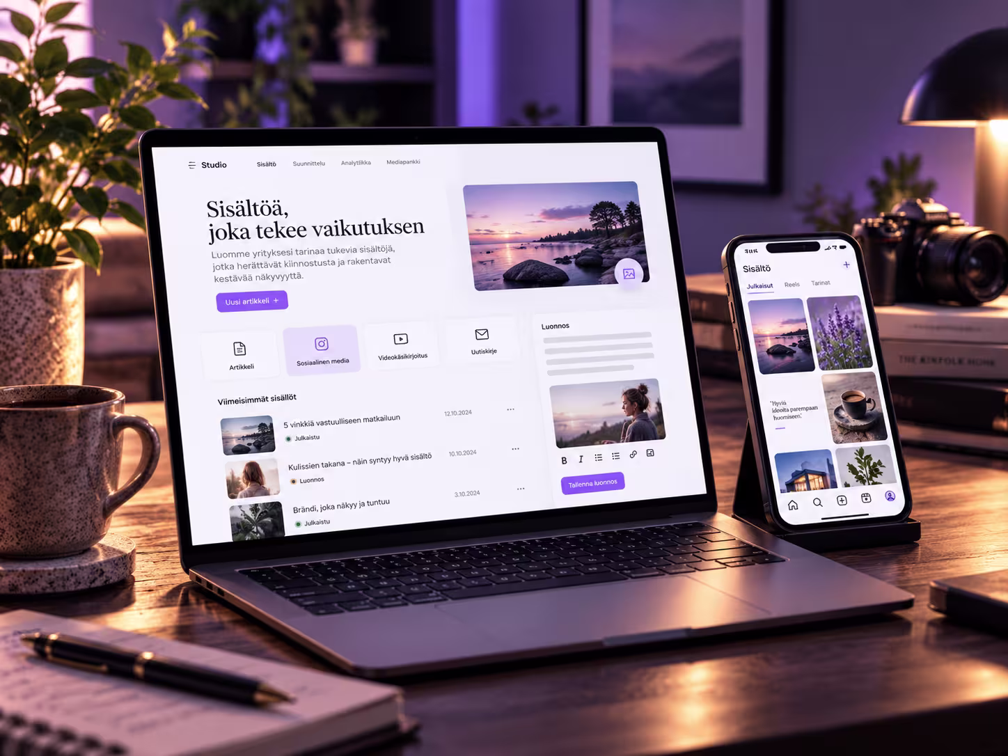 Sisällöntuotantoa yritykselle tai yhdistykselle | Digitoimisto Elielviestintä Lahti